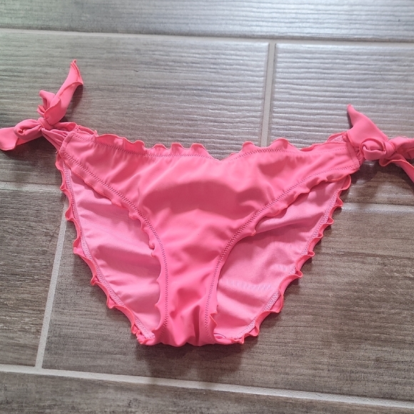 Pink Ruffled Bikini Bottom - Picture 2 of 8